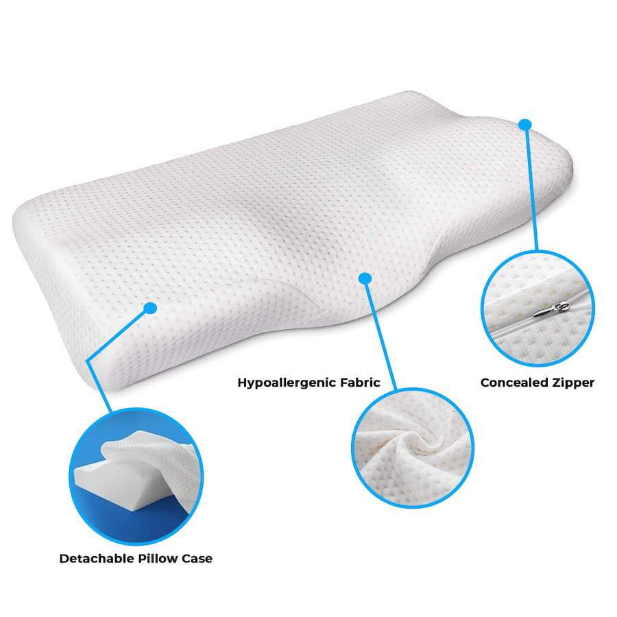 Snooze Right™ - Orthopedic Memory Foam Pillow - Health Care - therapycasa