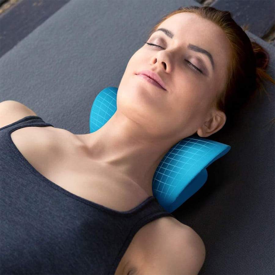 Neck Massage Pillow shoulder Cloud Shape Stretcher Traction Cervical Pain  Relief